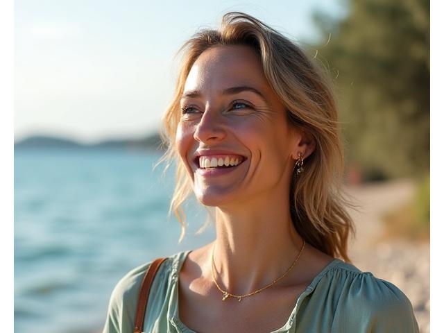 Ελένη, 38, μετά το πρόγραμμα ευεξίας - χαμογελαστή