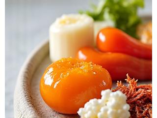 Κοντινή όψη σε ποικιλία τροφών πλούσιων σε προβιοτικά